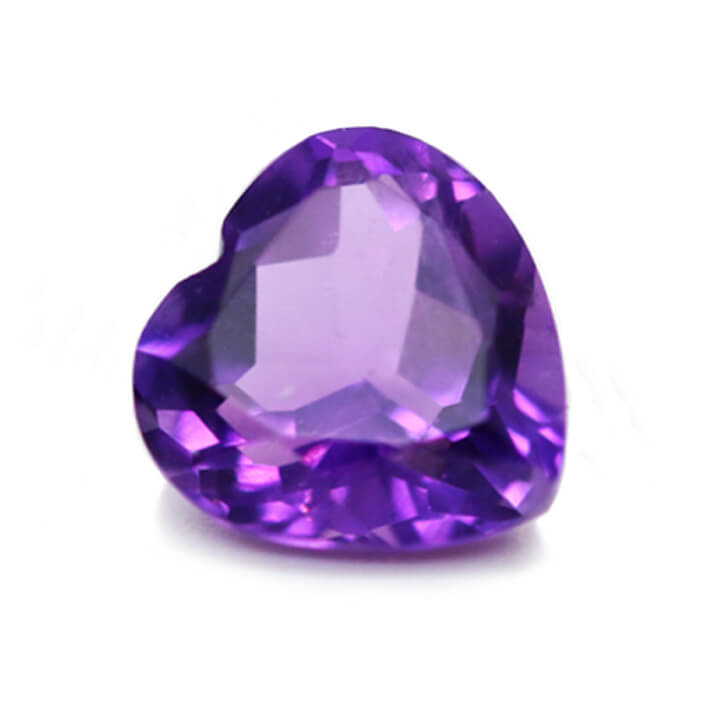 Natural African Amethyst AAA - Heart
