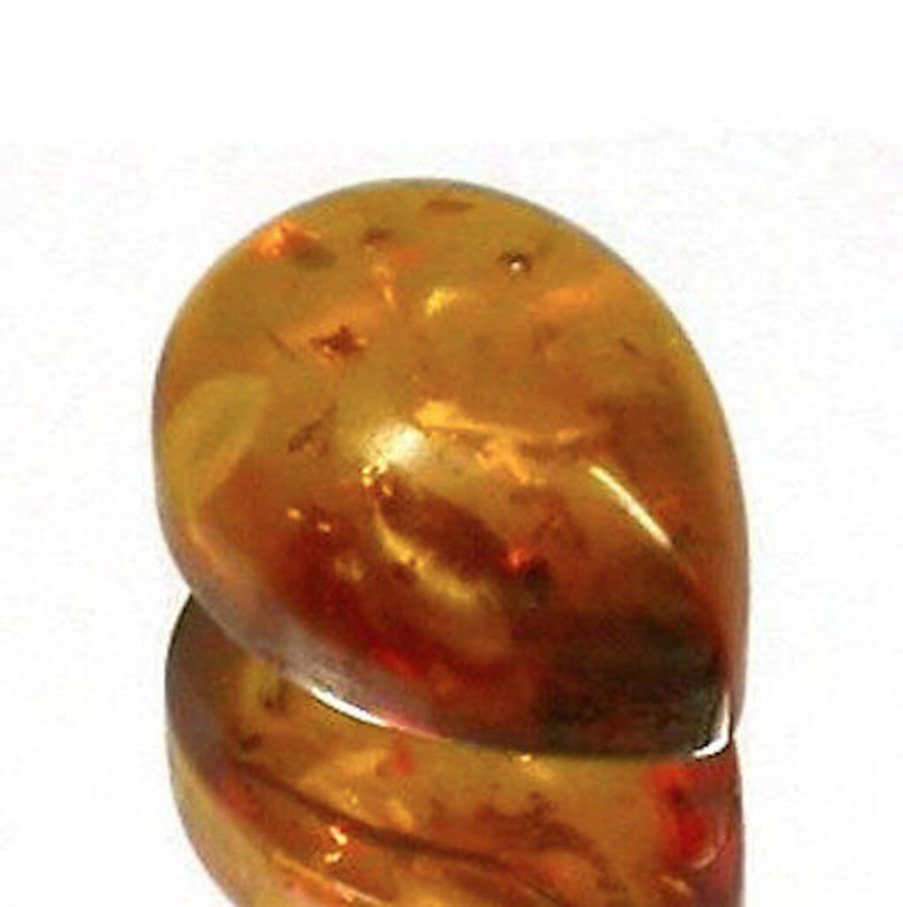 Natural Baltic Amber - Pear Cabochon
