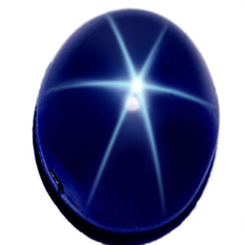 Natural Blue Star Sapphire - Oval Cabochan