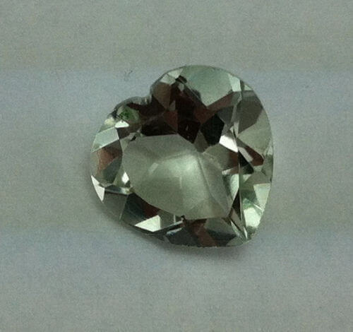 Natural Green Amethyst (Prasiolite) - Heart