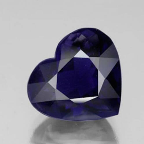 Natural Iolite - Heart