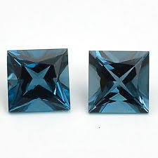 Natural London Blue Topaz - Square
