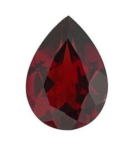 Natural Mozambique Garnet - Pear