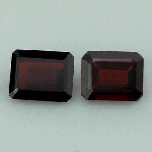Natural Red Garnet - Emerald