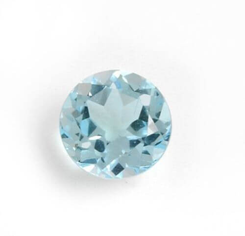 Natural Sky Blue Topaz - Round