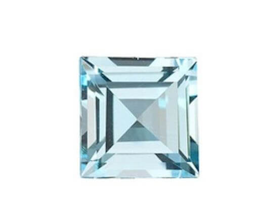 Natural Sky Blue Topaz - Square