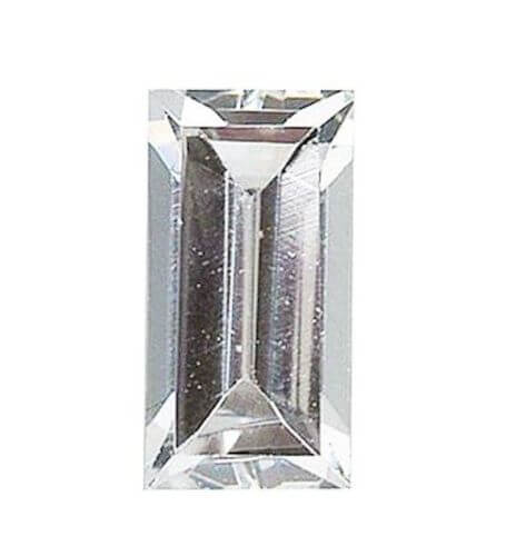 Natural White Topaz - Baguette