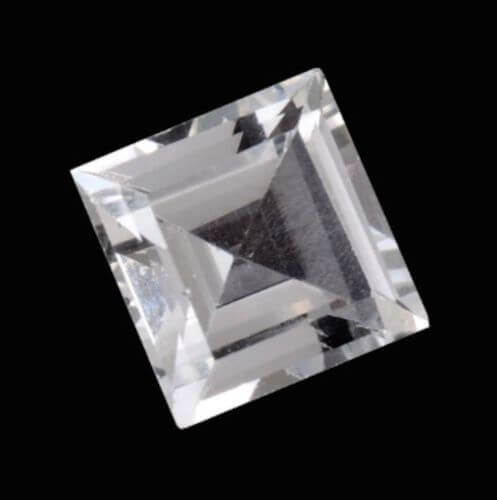 Natural White Topaz - Square