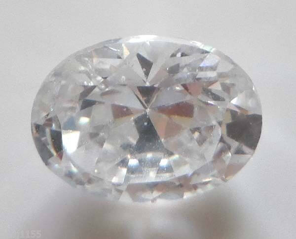 Natural White Zircon - Oval