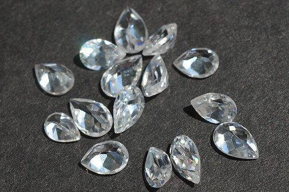 Natural White Zircon - Pear