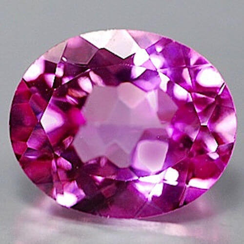 Lab Created Pink# 3 (Dark) - Oval