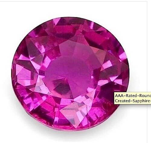 Lab Created Pink# 3 (Dark) - Round