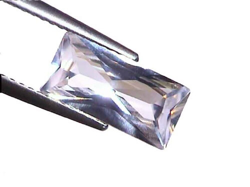 Lab Created White Sapphire# 12 - Baguette