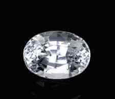 Lab Created White Sapphire# 12 - Oval