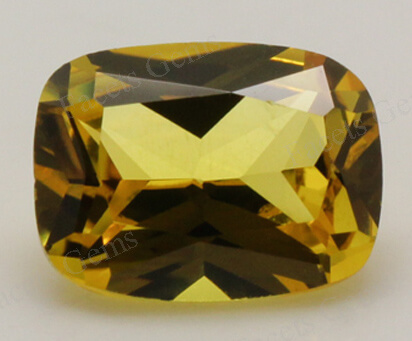 Lab Created Yellow Sapphire# 22 - Cushion