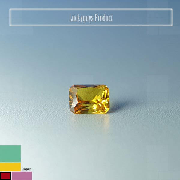 Lab Created Yellow Sapphire# 22 - Emerald