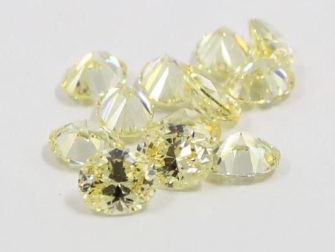Cubic Zirconia Canary Yellow 6A - Oval