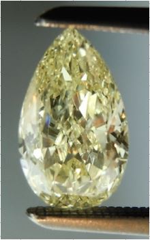 Cubic Zirconia Canary Yellow 6A - Pear