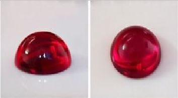Hydrothermal-Rubellite Round Cabochon