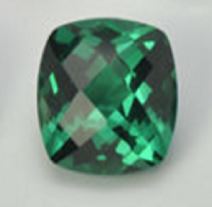 Lab Created Emerald - Cushion Checkerboard