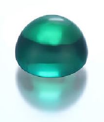 Lab Created Emerald - Oval Cabochon