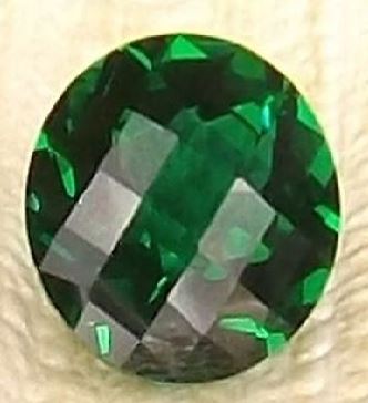 Lab Created Emerald - Round Checkerboard