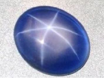 Lab Created Transparent Star Sapphire - Oval Cabochon