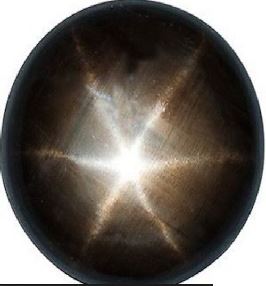 Natural Black Star Sapphire - Round Cabochon