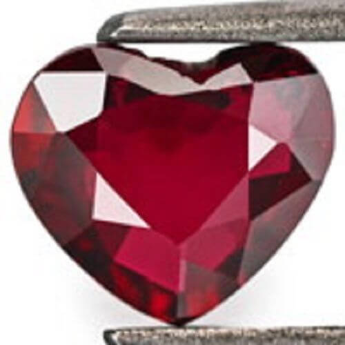 hydrothermal Rubellite - heart