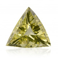 Cubic Zirconia Canary Yellow 6A-Triangle
