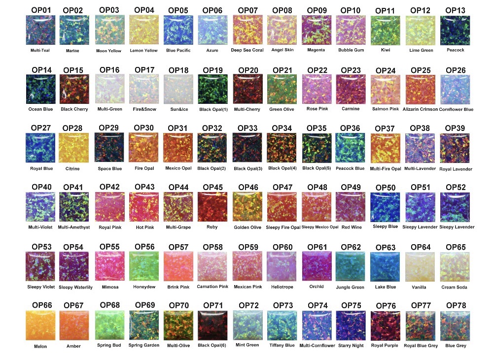 Opal-color-chart