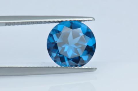 Lab Created Blue Zircon Gemstone