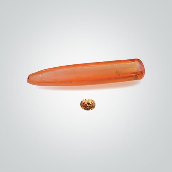 Lab Created Peach Morganite Rough