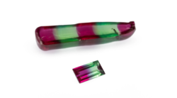 Lab Created Bi-color Watermelon Corundum