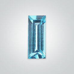 Lab Created Blue Zircon# 120, Baguette