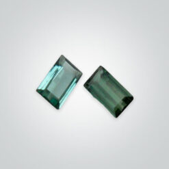 Lab Created Green Tourmaline# 149, Baguette