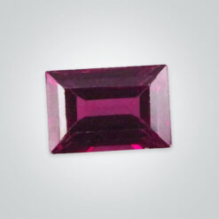 Natural Rhodolite Garnet, Baguette