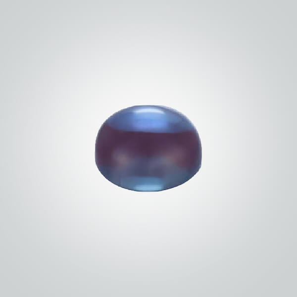 Lab Created Pulled Czochralski Alexandrite (Color Change), Oval Cabochon