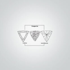 Lab Created Aquamarine Medium# 105, Triangle