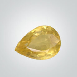 Lab Created Pulled Czochralski Yellow Sapphire, Pear
