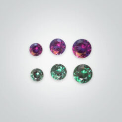 Lab Created Pulled Czochralski Alexandrite (Color Change), Round