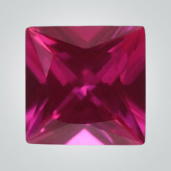Lab Created Hydrothermal Ruby, Square