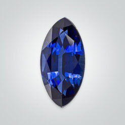 Lab Created Pulled Czochralski Blue Sapphire, Marquise