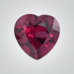 Natural Rhodolite Garnet, Heart