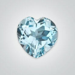 Natural Sky Blue Topaz, Heart
