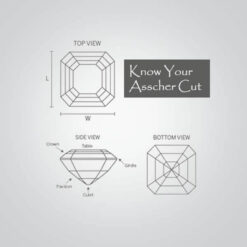 Cubic Zirconia Amethyst, Asscher