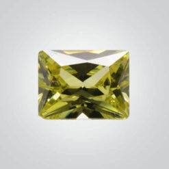 Cubic Zirconia Peridot, Baguette