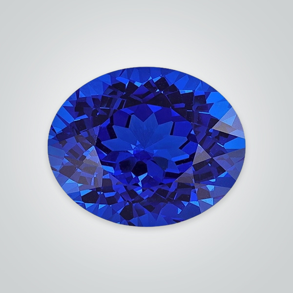 Lab Created Pulled Czochralski Blue Spinel, Oval Cabochon