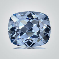 Lab Created Pulled Czochralski Cornflower Blue Sapphire, Cushion