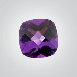 Cubic Zirconia Amethyst, Cushion
